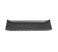 nisbets limited Olympia Kristallon Fusion Melamine Rectangular Plate Large 265mm 10 1/2" (Box 4), Black
