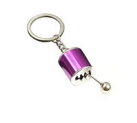 NISCAYA Auto Shifter Keyring Car Gear Lever Pendant Keychain Imitation 6 Speed Manual Car Styling Key Chain Manual Transmission Key Holder Gearbox Stick Gift For Men Women