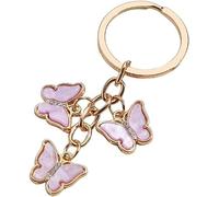 NISCAYA Colored Diamond Acrylic Butterfly Keychain Cute Keychain Flying Animals Key Chains For Women Girls Handbag Accessorie
