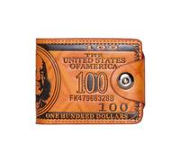 NISCAYA Mens Bi-fold Card Holder Wallet US Dollar Bill Money Bifold Wallet Foldable PU Credit Card Photo Holder