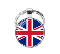 NISCAYA Union Jack Keychain UK Flag Keychain Metal Key Chain Ring For Car Key Suitcase Handbag