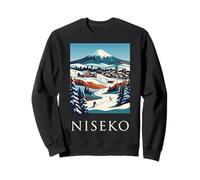 Niseko Japan Ski Resort Mountain Winter Travel Design Sweatshirt