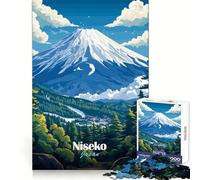 Niseko Mountain View Hard Jigsaw Puzzle for Adults 1000 Pieces Solid Logic Toy Simple Fun Precision Cut (38x52cm)