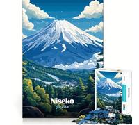 Niseko Mountain View Jigsaw Puzzle for Teenagers 1000 Pieces Memory Boost Indoor Play Image Assembly (50x75cm)