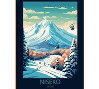 Niseko Winter Wonderland Notebook - Japan's Premier Ski Resort, 8.5 x 11 College Ruled, 110 Pages: Japanese composition book - Hokkaido journal
