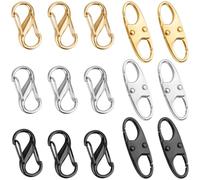 NISENTIA 15 Pcs Anti Theft Zipper Clips, Zipper Clips Anti Theft Double Opening Small Zippers Pull Locks Theft Deterrent Travel Locks for Backpacks Luggage Traveling Camping Fishing