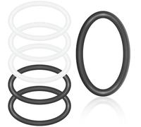 NISENTIA 6 Pack O-Rings Seal Rubber Gasket, 38mm Bathroom Sink Drain Plug Stopper Silicone Sealing Washers, Basin Pop Up Plug Replacement Seal Ring for Sinks, Bathroom and Kitchen