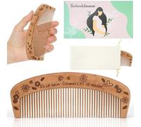 NISENTIA Birth Comb, Natural Birth Comb Against Labor Pain, Wooden Comb with Affirmation, Labor Gifts, Birth Comb Gifts for Pregnant Women for Anxiety Relief