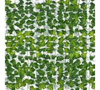 Niserelesa 24 Pack Artificial Ivy Garland, 166 Ft Fake Ivy Vines for Parties & Wedding Decoration, Realistic Hanging Greenery for Home & Garden Decor, Artificial Plants for Events & Outdoor Use
