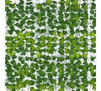 Niserelesa Pack of 42 Ivy Artificial Garland, 294 Ft Artificial Plant Hanging Decorative Curtain, Artificial Plants with Decorative, Perfect for Home and Garden