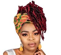 Niseyo 10 Inch Soft Butterfly Locs Crochet Hair 6 Packs Handmade Pre Looped Ombre Burgundy Distressed Faux Locs Crochet Butterfly Braids (T118)