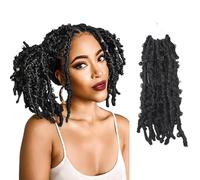 Niseyo Butterfly Locs Crochet Hair 12" 1 Pack Pre Twisted Crochet Braids (1B)