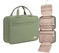 NISHEL Travel Toiletry Bag for Women, Bronze Green