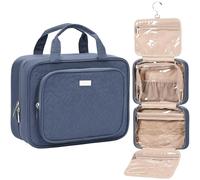 NISHEL Travel Toiletry Bag for Women Medium-Large Capacity,Aegean-Blue
