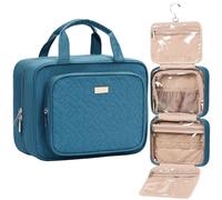 NISHEL Travel Toiletry Bag for Women Medium-Large Capacity,Lake-blue
