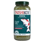 Nishikoi Staple Koi Fish Food, 1250g - Complete Koi Food Pellets for Pond Fish - Medium Pond Fish Food Pellets for All Round Health and Vitality