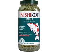 Nishikoi Staple Complete Food for Koi and Pond Fish - Large Pellets - 1250g