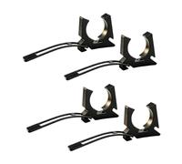 Nishiyuenyi 2 Pieces Boat Hook Holder Paddle Clip Rod Clamp Mount Brackets with Spring Straps for Secure Shock Absorbing Grip Suitable for Boats Kay, 4 Piece