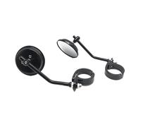 Nishiyuenyi 2 Pieces Motorcycle Extension Side Wing Mirror Adjustable Handlebar Clip on Retro Replacement Unique Design Suitable Access, Black