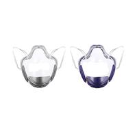 Nishiyuenyi 2Pcs Clear Face Cover Transparent Face Reusable+Breathing Valve