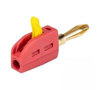 Nishiyuenyi 2x4mm Banana Plugs, Mini Stackable Banana Plugs, Practical 250V/32A for Speaker Cables, Wall Sockets and, 5 Pcs