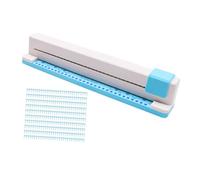Nishiyuenyi 30-Hole Manual Hole Punch with 0.16 Inch Paper Feed Depth, Compact Hand Push A4 Paper Punch for