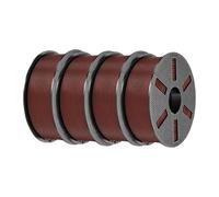 Nishiyuenyi 4Pcs 3D Printer Filaments 1.75mm Universal 3D Printer Material, Chocolate Color