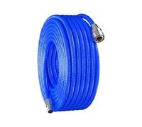Nishiyuenyi Air Pump Hose Flexible Polyurethane Pneumatic Tubing Braided Polyester Air Compressor Pipe Oil Resistant Construction, Blue, Size to 12
