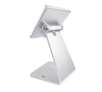 Nishiyuenyi Aluminum Tablet Stand Lockable Holder Mount Cradle Base Secure Design With Keys Aluminum Alloy Tilting Top Cradle Rounded Edges Space Saving Suitable