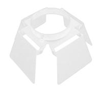 Nishiyuenyi Anti Glare Light Shade Barn Door Adjustable Shade Iron Light Cover Accessory Suitable for Clothing Stores Exhibitions, white fits dia 61mm