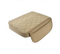 Nishiyuenyi Automobile Armrest Pillow Car Armrest Cushion Center Console Pad Armrest Cover Memory Foam Support With Diamond Pattern Adds Interior Elegance suitable for sedans suvs, Beige