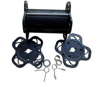 Nishiyuenyi Beverage Sealing Machine Roller Assembly with Cutout Handles and Cylindrical Body for in Cup Sealing Equipment Suitable for Quick Fix, 20mm Hole, Style to 3
