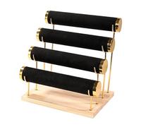 Nishiyuenyi Bracelet Holder Jewelry Organizer Bangle Display Stand Bracelet Displays for Selling, Black