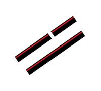 Nishiyuenyi Car Sticker, Gift, Easy Installation, Car Hood Sticker, Vehicle Side Sticker, Van, RV, Bus, Etc, Black Red