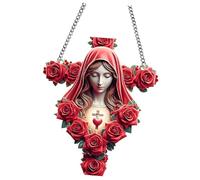 Nishiyuenyi Catholic Mary Figure Hanging Decoration for Bedrooms Valentine's Day Gift