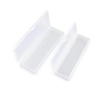 Nishiyuenyi Clear Makeup Brush Holder, Dust Portable Cosmetic Organizer Container Box for Vanity & Travel, Small + Large