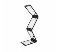 Nishiyuenyi Folding Makeup Mirror Three-Sided Cosmetic Mirror Portable Four-Section Vanity Mirror Flexible Angle Arrangement Suitable for Haircut Makeup Home, 4-Fold 2x Magnify