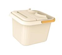 Nishiyuenyi Foot Soaking Tub Pedicure Bath Basin Bucket Relaxation Massage Sturdy PP Material Spacious Compact Suitable for Family Apartment Spa, Square with Lid