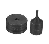 Nishiyuenyi Hole Punch Die Set Knockout Punch Tool Round Die Replacement 40Cr Steel Hole Forming Easy Install Works with Multiple Machines Suitable Fo, 0.5cm