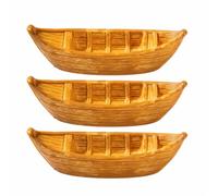 Nishiyuenyi Miniature Boat Aquarium Decoration, 3 mixed styles