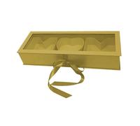 Nishiyuenyi MOM GIFT FLOWER FLAYABLE BOX 56X20X10.4CM Decoration of The Multipurpose Day Vacuum with Lid, Golden