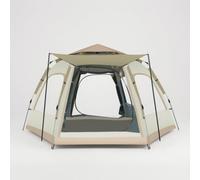 Nishiyuenyi Outdoor Tent for 3-8 Person Camping Instant Setup, All Tent, for Groups, Mist Grey, Silver Coated Small 3-4 Person, Grey