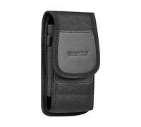 Nishiyuenyi Phone Holster Nylon Phone Belt Clip Full Cover Carry Case Card Holder Shockproof Scratch Resistant Waist Bag Suitable for Camping, Vertical L