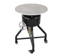 Nishiyuenyi Pottery Wheel Stand for Artists, Rotary Sculpture Table, for Hand Building, Lifting Turntable with Brake