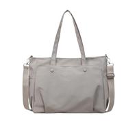Nishiyuenyi Stylish Tote Handbag Laptop Bag with Pockets Zipper Briefcase Computer Work Oxford Cloth Shoulder Bag Lightweight Suitable for College Commuting, Gray