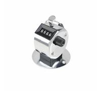 Nishiyuenyi Tally Counter Handheld Manual Counter Mechanical Metal Device with 4-Digit Display Convenient Reset Knob Suitable for Classrooms Parties Inventory Control, Thick Metal Base