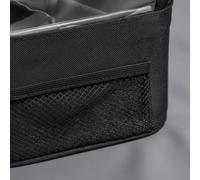 Nishiyuenyi Translucent Brush Case Makeup Organizer Bag Box Holder with Adjustable Dividers and Mesh Pocket PVC Material Overhead Closure Suitable for Travel Vanity Dressing Table