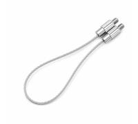 Nishiyuenyi Violin Tailgut Component for 4/4-3/4 or 1/2-1/4-1/8 Sizes, Nylon or Steel Wire Tailgut, for Bowed Strings, Steel Wire Tailgut, 1 piece, 1/2-1/4-1/8