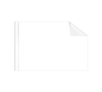 Nishiyuenyi Whiteboard Removable Wall Sticker Decal PET Wallpaper Reusable Surface Suitable for Children Writing Drawing Education, 60cmx5m White