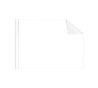 Nishiyuenyi Whiteboard Removable Wall Sticker Decal PET Wallpaper Reusable Surface Suitable for Children Writing Drawing Education, 45cmx2m White